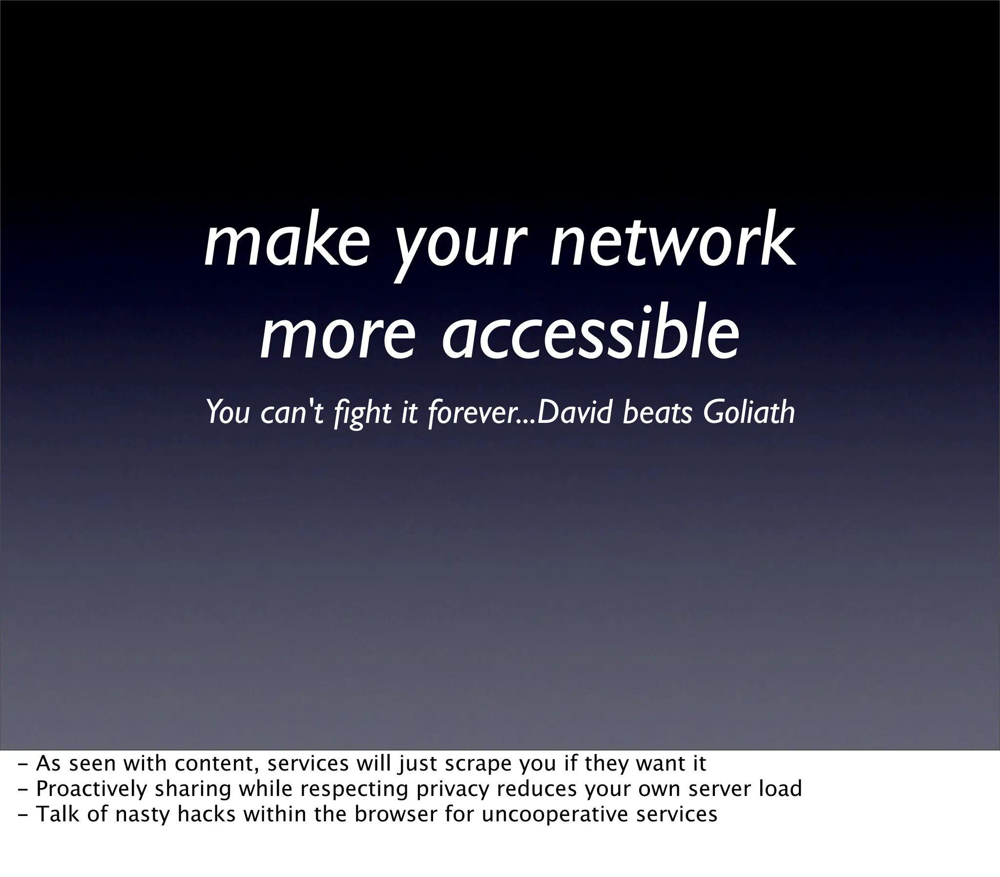 Web2Summit: Opening Up the Social Graph