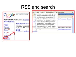 RSS and search 