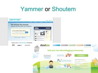 Yammer  or  Shoutem   