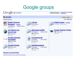 Google groups 