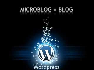 Microblog = Blog