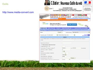 Outils http://www.media-convert.com 