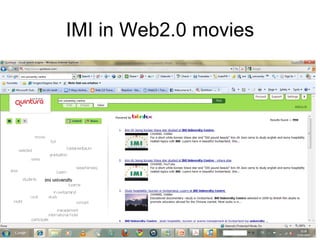 IMI in Web2.0 movies 