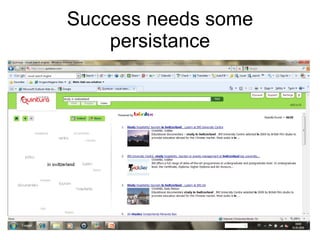 Success needs some persistance 