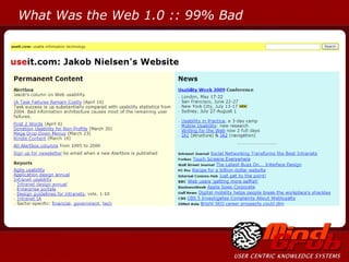 What Was the Web 1.0 :: 99% Bad 