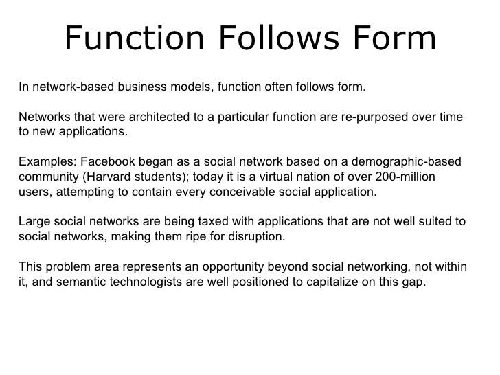 web 3 0 social media and semantic technology primal fusion jan function follows form