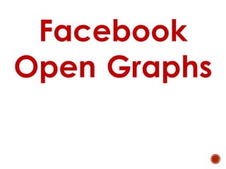 Facebook
Open Graphs
 