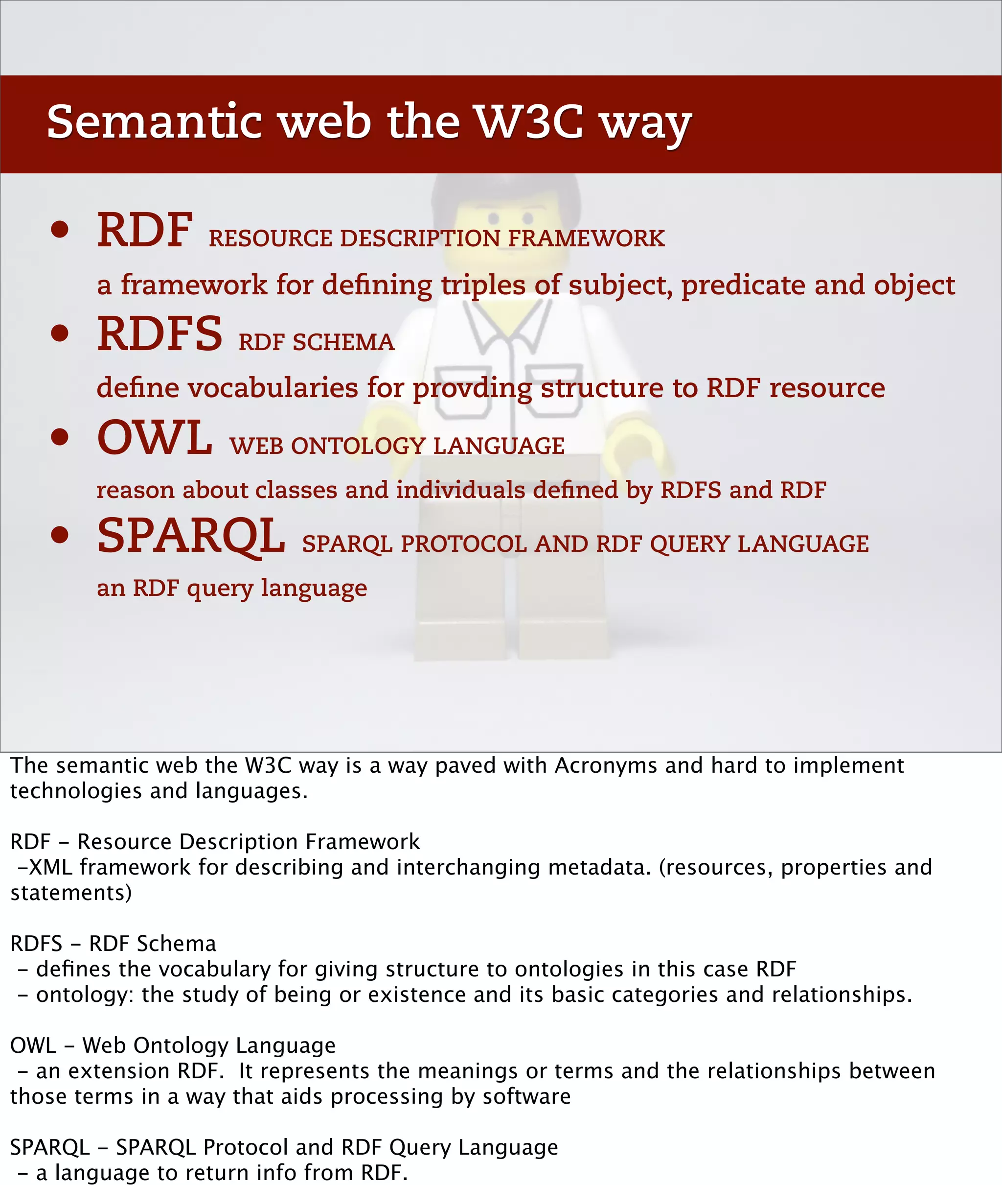 Web3.0 or The semantic web