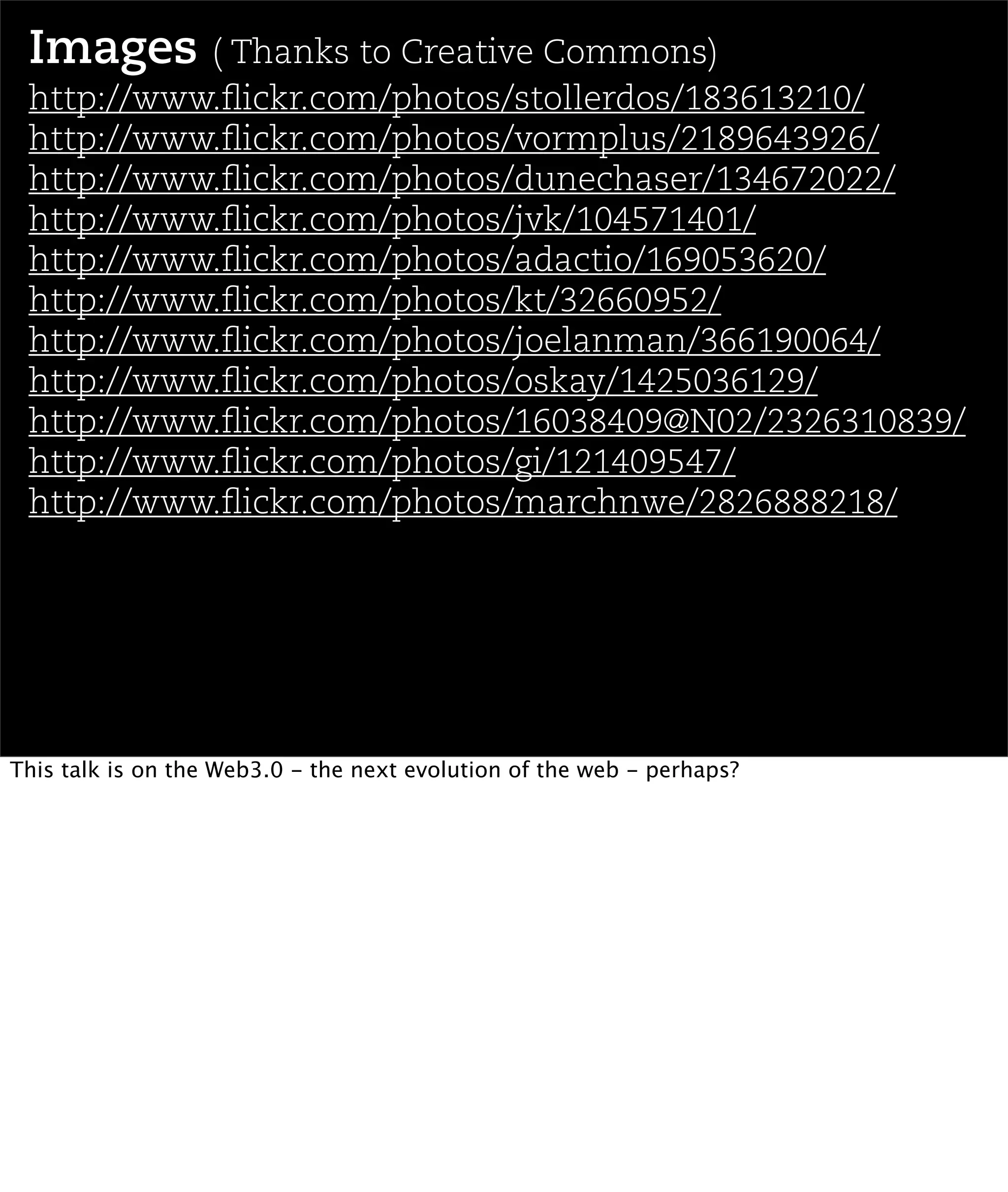 Web3.0 or The semantic web