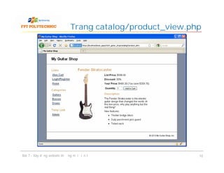 Trang catalog/product_view.php
Bài 7 - Xây dựng website thương mại điện tử 10
 