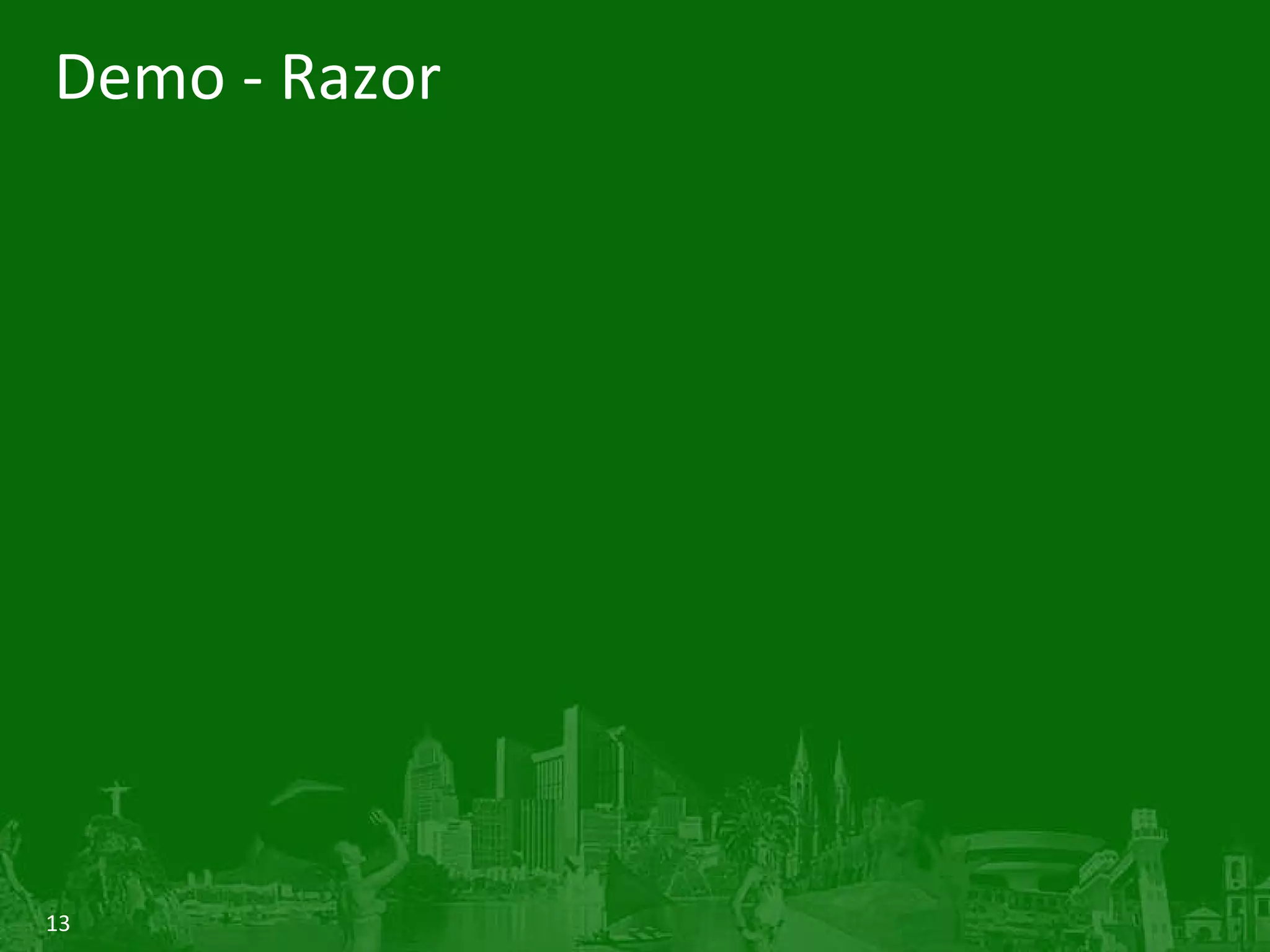 Demo - Razor 