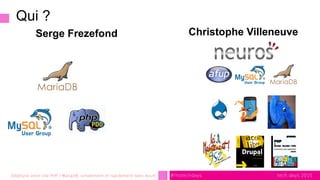 tech.days 2015#mstechdaysDéployez votre site PHP / MariaDB, simplement et rapidement dans Azure
Qui ?
<<
Christophe Villen...