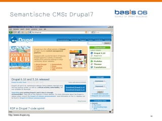 Semantische CMS: Drupal7




http://www.drupal.org
                            19
 