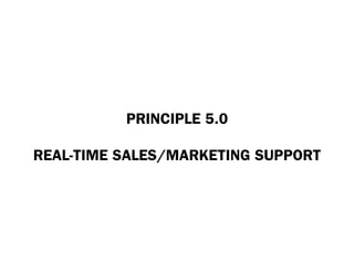 PRINCIPLE 5.0

REAL-TIME SALES/MARKETING SUPPORT
 