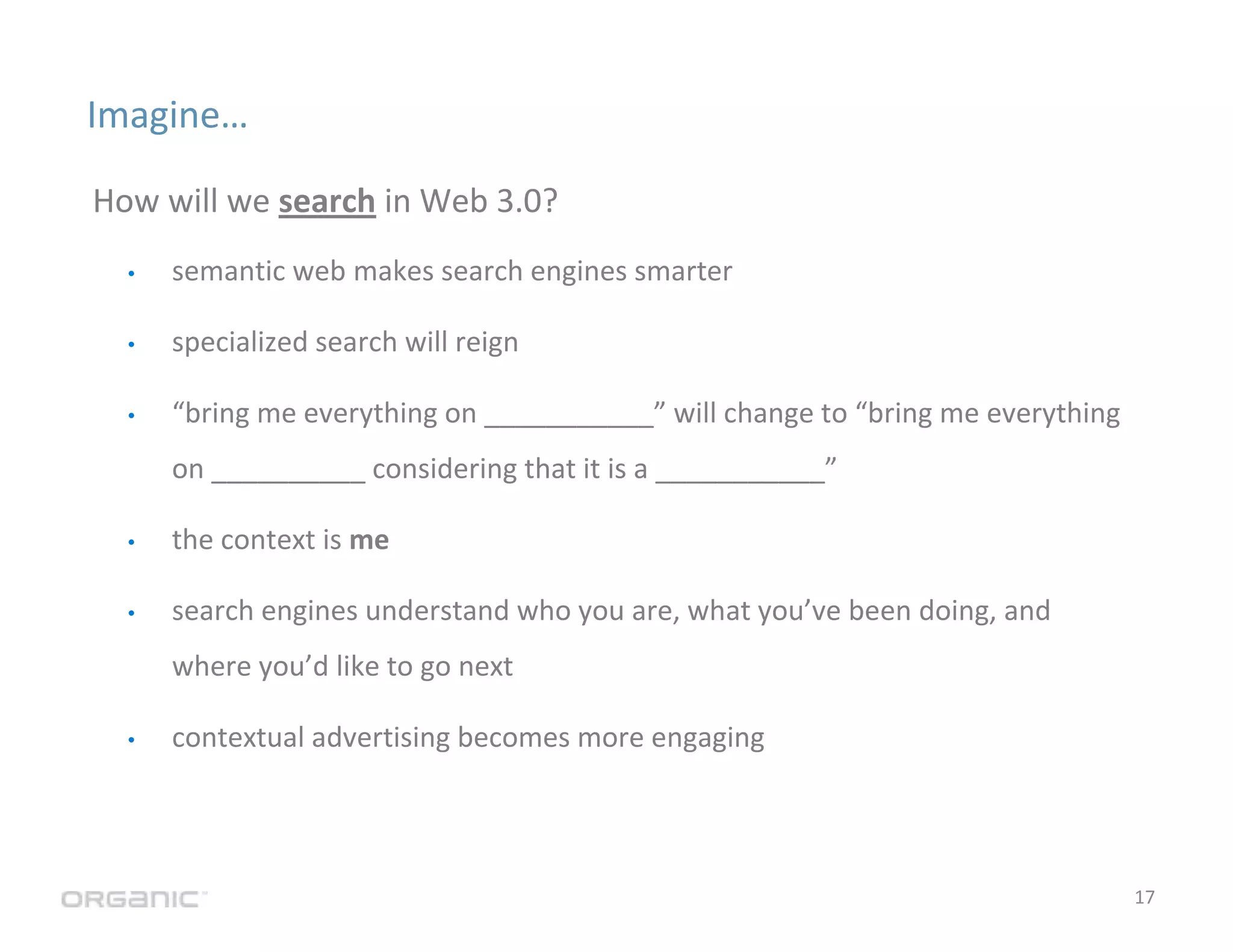 The Evolution of Web 3.0