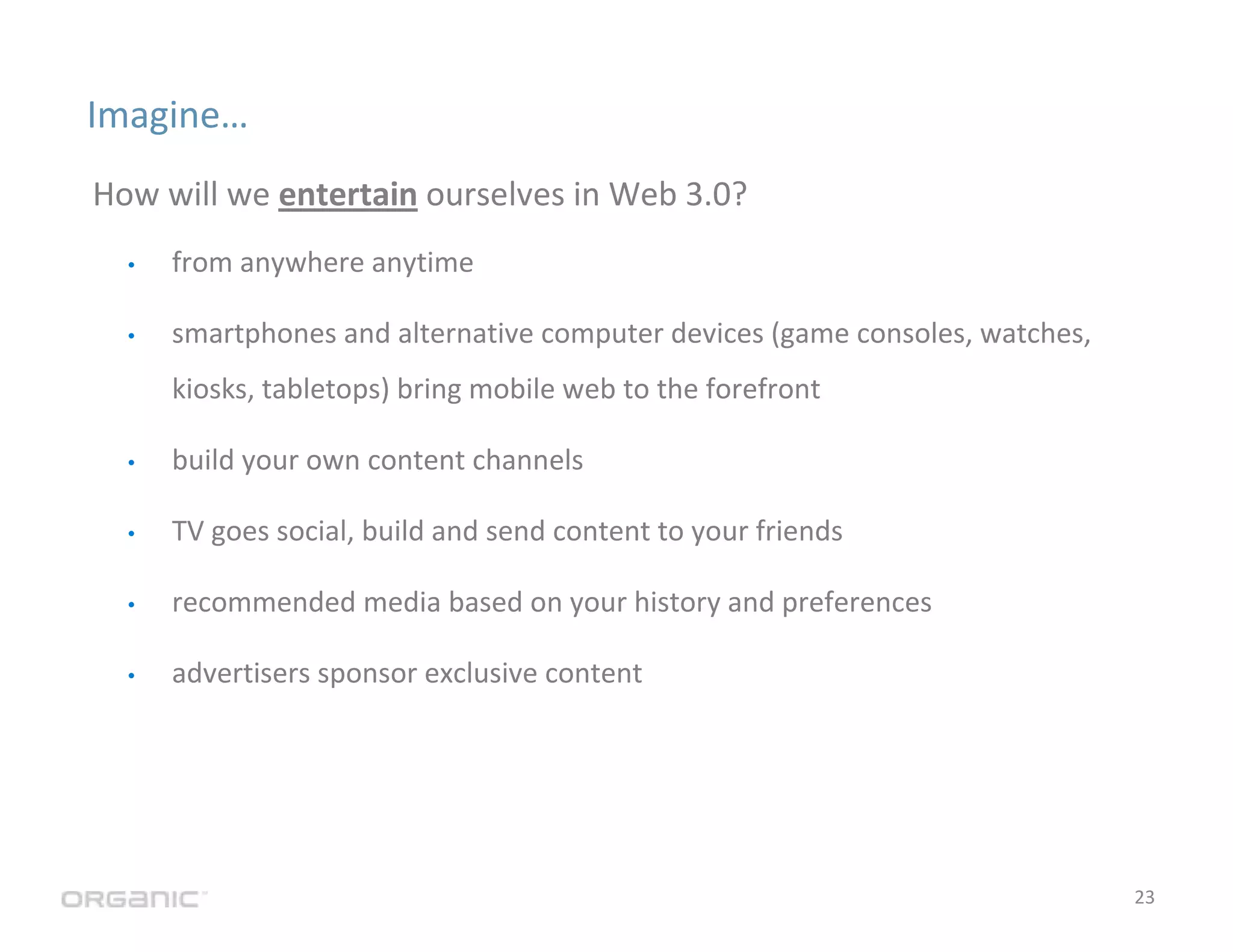 The Evolution of Web 3.0