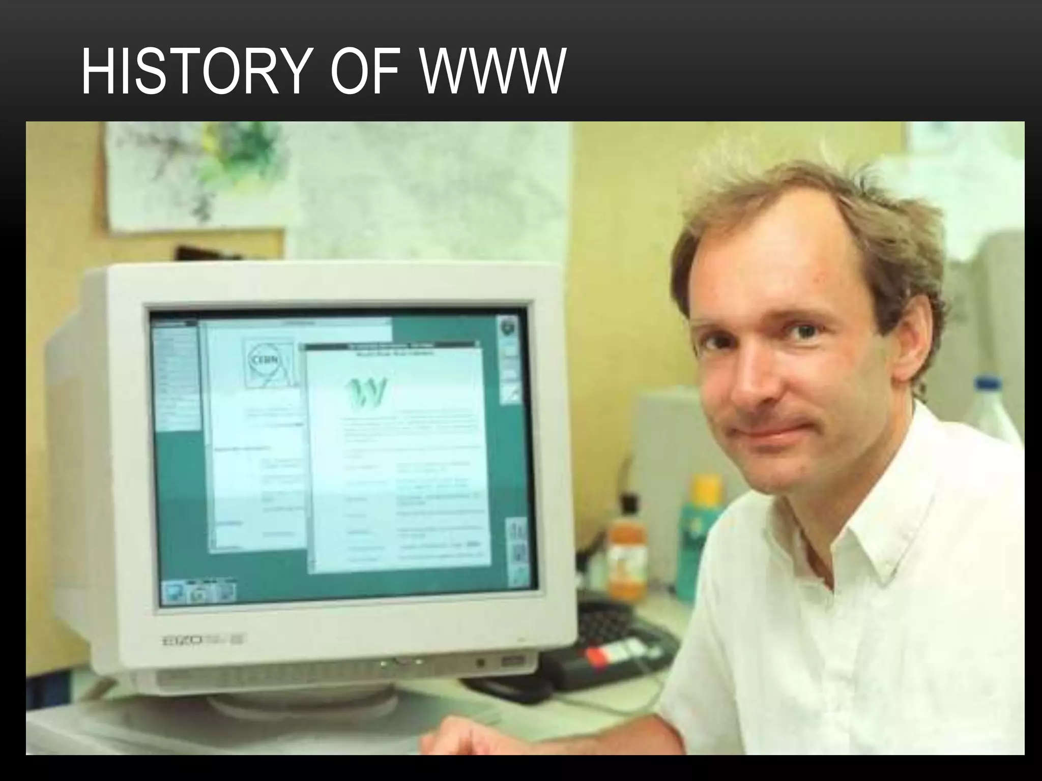 HISTORY OF WWW
 