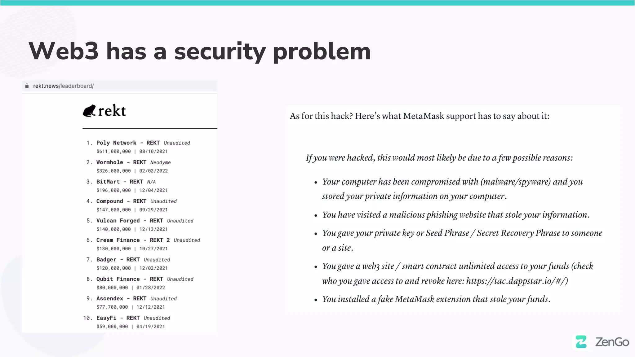 Web3 has a security problem
 
