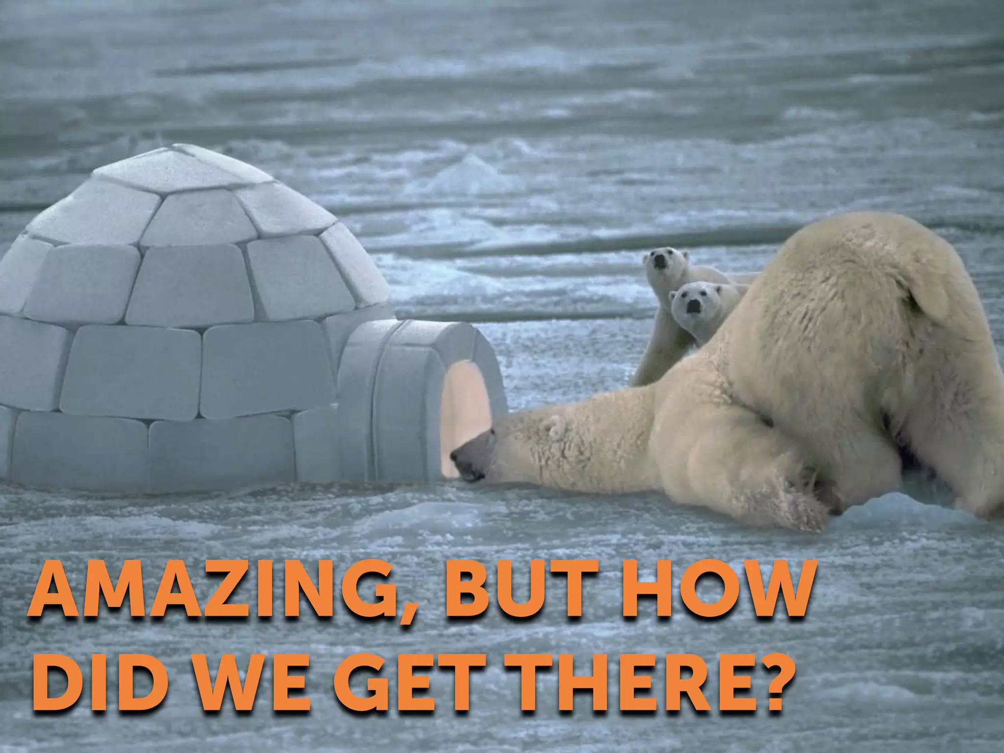 AMAZING, BUT HOW
DID WE GET THERE?