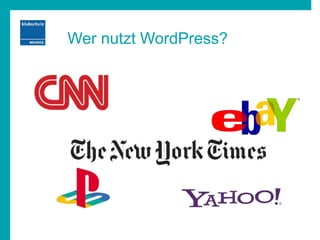 Wer nutzt WordPress?
 