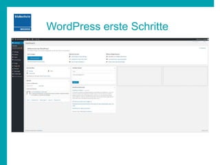 WordPress erste Schritte
 
