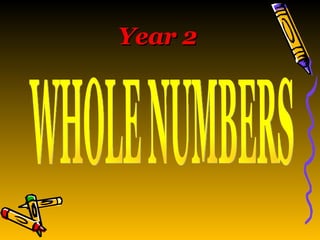 WHOLE NUMBERS Year 2 