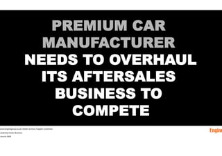 PREMIUM CAR
                          MANUFACTURER
                   NEEDS TO OVERHAUL
                          ITS AFTE...