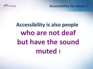 Web accessibility with Ametys CMS