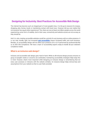 Web Accessibility | PDF