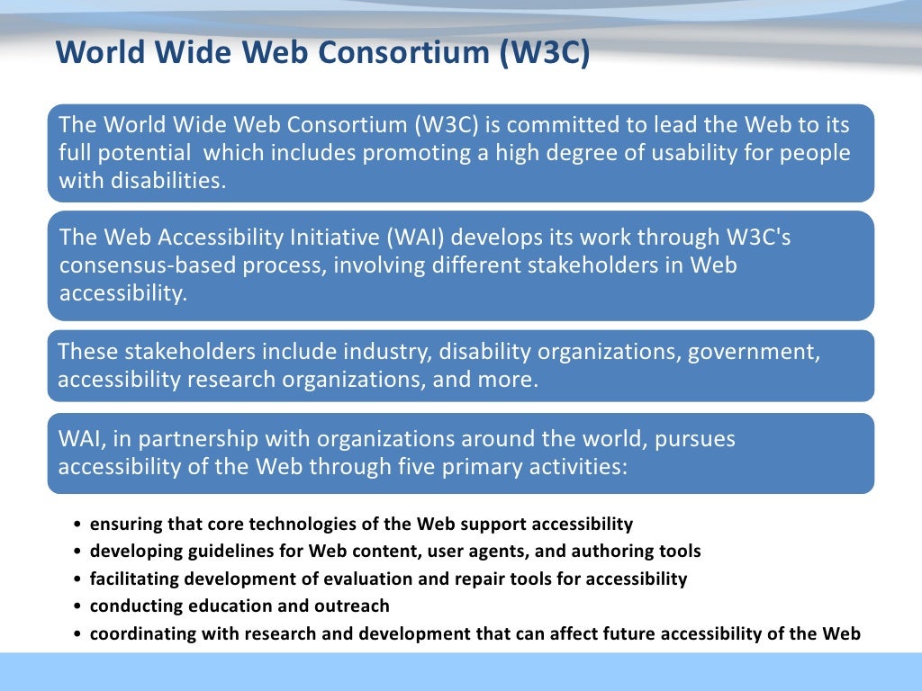  world wide web consortium w3c 