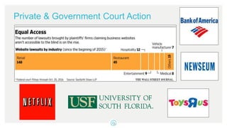 Private & Government Court Action
 