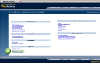 Webadvisor class registration | PPTX