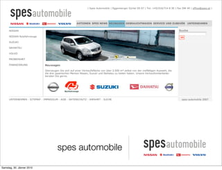 spes automobile

Samstag, 30. Jänner 2010
 