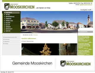 Gemeinde Mooskirchen

Samstag, 30. Jänner 2010
 
