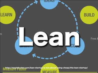 Lean
http://maplebutter.com/lean-startup-is-not-about-being-cheap/the-lean-startup/
 