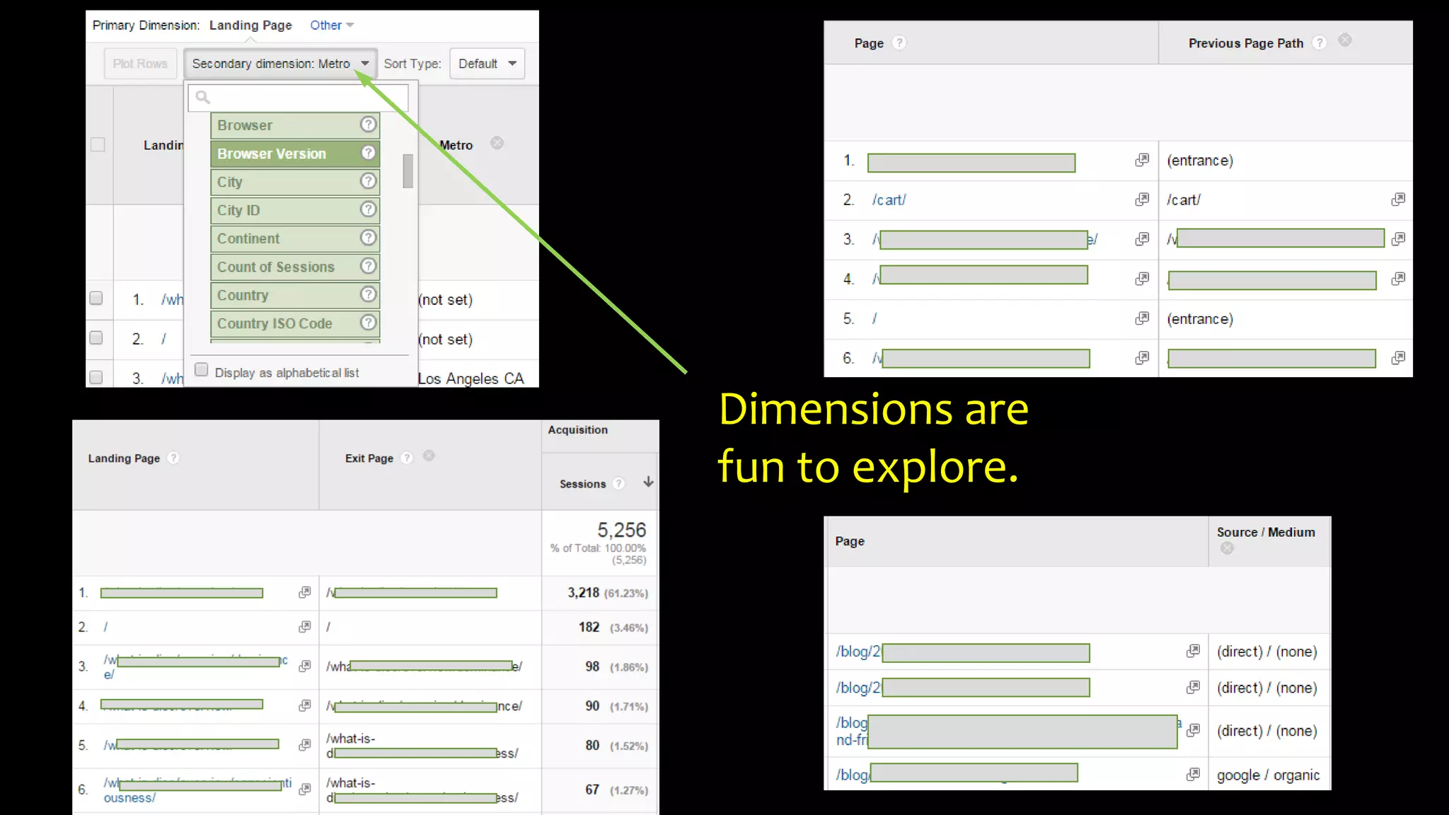 Dimensions are
fun to explore.
 