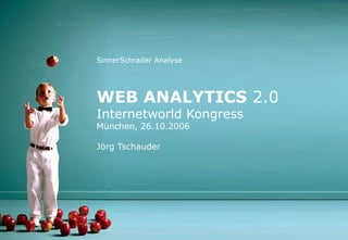 SinnerSchrader Analyse WEB ANALYTICS  2.0 Internetworld Kongress München, 26.10.2006 Jörg Tschauder 