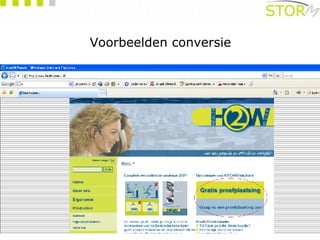 Voorbeelden conversie 