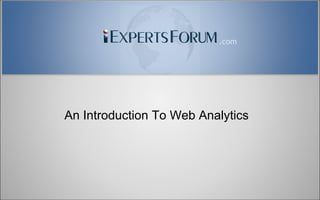 An Introduction To Web Analytics 