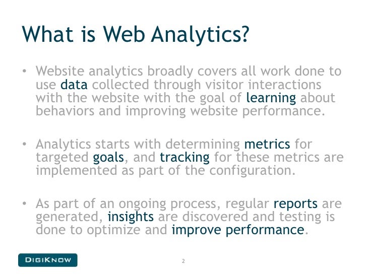web analytics from data to action what are web analytics