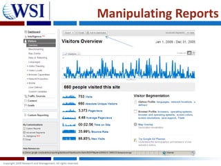 Manipulating Reports
 