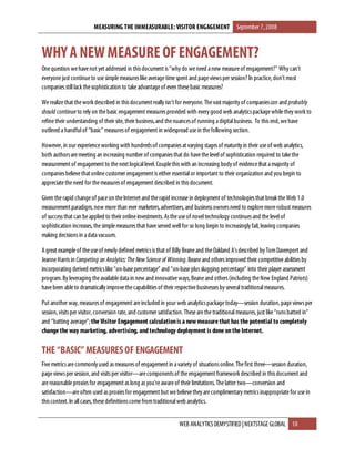 Measuring The Immeasurable - Visitor Engagement