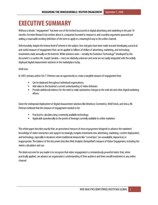 Measuring The Immeasurable - Visitor Engagement