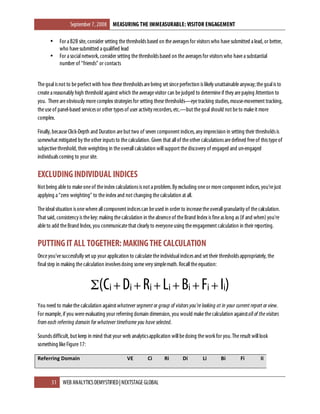 Measuring The Immeasurable - Visitor Engagement