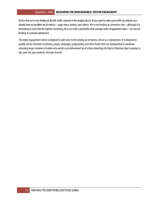 Measuring The Immeasurable - Visitor Engagement