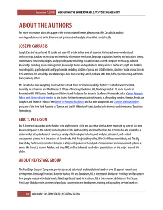 Measuring The Immeasurable - Visitor Engagement