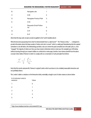 Measuring The Immeasurable - Visitor Engagement
