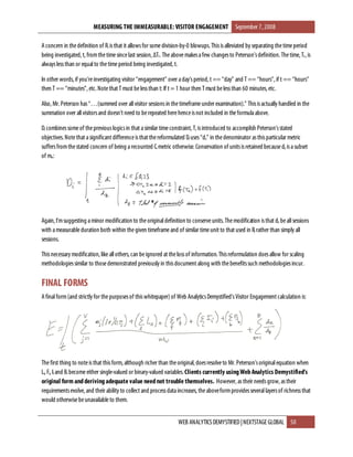 Measuring The Immeasurable - Visitor Engagement