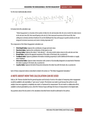 Measuring The Immeasurable - Visitor Engagement