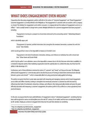 Measuring The Immeasurable - Visitor Engagement